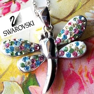 Sterling ❣Silver Dragon Fly Necklace